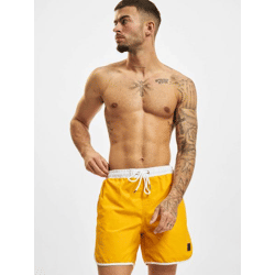 lässige Urban Classics Herren Hose Kordelzug Reißverschluss 116 g/m² Gelb