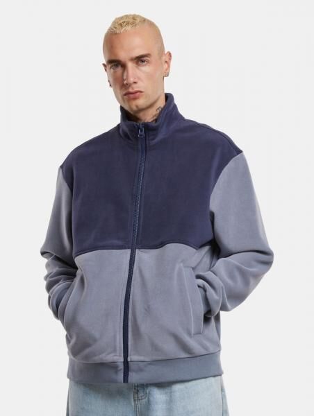 l&auml;ssige URBAN CLASSICS Herren Jacke Stretch Kordelzug Taschen Blau