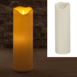 LED Blockkerze, Tinos, OUTDOOR, L. ca. 13x40cmH