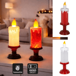 LED Kerze Glitter, 2/s, 32cmH