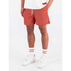 leichte Black Bananas Herren Shorts Kordelzug Taschen Rot