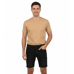 !SOLID Men's Casual Bermuda Denim Pants Cotton Shorts 21104062 797002 Black