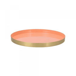 Tablett Marrakech Pfirsich Gold 26 cm