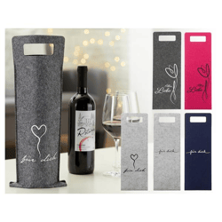 Bottle bag felt gift 6/s 