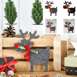 Reindeer Money Gift, Felt, 2/s