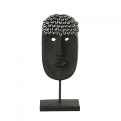 J-Line Bild „Gesicht auf Ständer“, schwarz, 34,5 cm