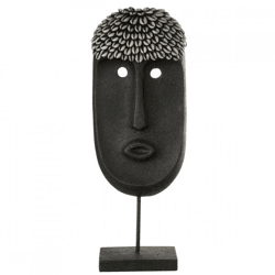 J-Line Bild „Gesicht auf Ständer“, schwarz, 52 cm