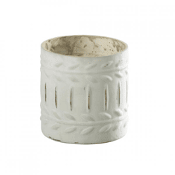 J-line Ezy S Glass Lantern, White, 8 cm