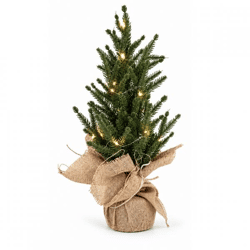 Battery-powered Christmas tree with LED lights, 43 cm