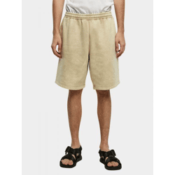 lässige Urban Classics Herren Shorts Kordelzug Taschen 360 g/m² mit Baumwolle Beige