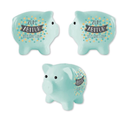Spardose Sparschwein, Abitur, ca.12cm