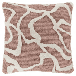 Unique Living Nanou Cushion, Old Pink, 45 x 45 cm