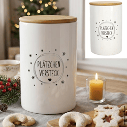 Vorratsdose mit Deckel XMAS,19cmH
