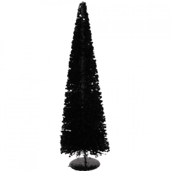 Christmas Tree Sparkle Sequins black 60 cm
