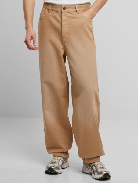 l&auml;ssige URBAN CLASSICS Herren Jeans 150 g/m&sup2; mit Baumwolle Beige
