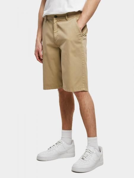 leichte Urban Classics Herren Shorts Rei&szlig;verschluss 320 g/m&sup2; mit Baumwolle Beige
