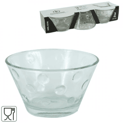 Bowl Mirel glass 300 ml set of 3