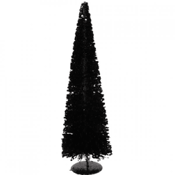 Weihnachtsbaum Sparkle Pailletten schwarz 60 cm