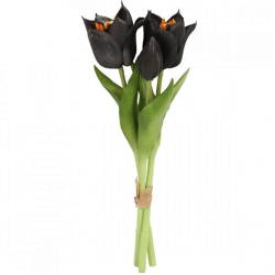 Countryfield künstlicher Blumenstrauß Tulpe Greigii schwarz 30 cm