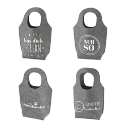 Felt gift bag with saying 4/s