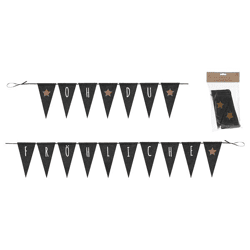 Felt garland Oh you Merry, approx. 280cmL