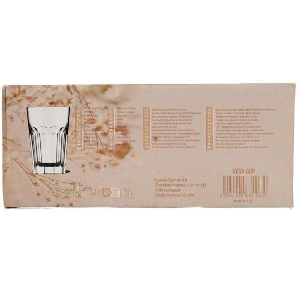 Haushaltswaren Trinkglas vega 350 ml 3 Stück