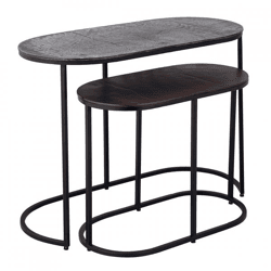 PTMD Beistelltisch Janca Aluminium 69 cm 2er Set
