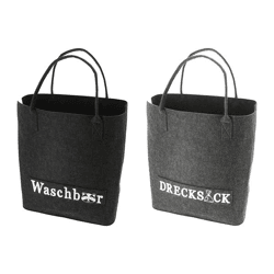 Laundry bag sayings, 2/s, 40x45x25cm