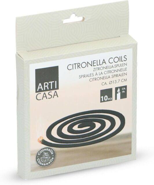 Citronella Duftspiralen – Restposten – für Garten, Terrasse & Camping  Arti Casa