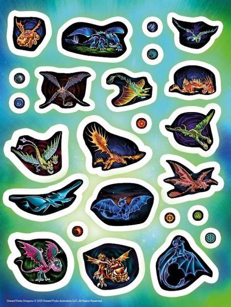 DreamWorks Dragons - Der gro&szlig;e Glow-in-the-Dark-Stickerspa&szlig;