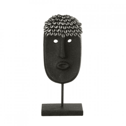 J-Line Bild „Gesicht auf Ständer“, schwarz, 34,5 cm