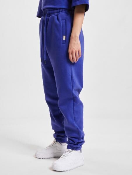 l&auml;ssige DEF Damen Hose mit Baumwolle Blau