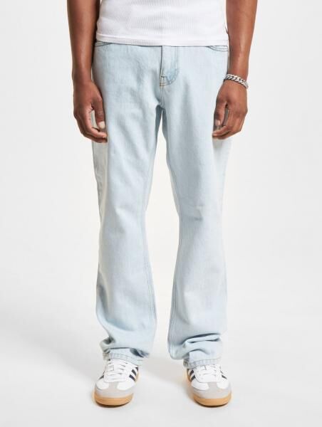 l&auml;ssige DEF Herren Jeans Slim Fit mit Baumwolle Blau