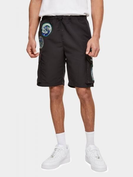 l&auml;ssige Karl Kani Herren Shorts Schwarz