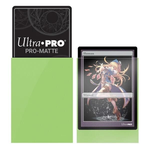 Lime Green PRO-Matte Small Deck Protector Sleeves (60)