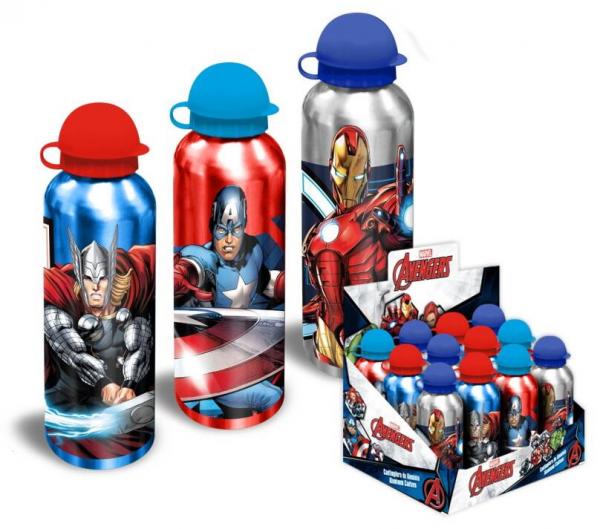Marvel Avengers  - Aluminium Trinkflaschen Sortiment, 500ml