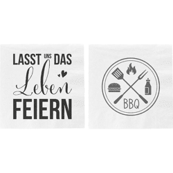 Servietten, Sprüche4, 20er Pack, 2/s