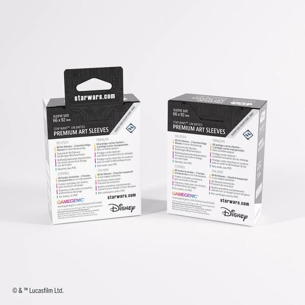 Star Wars: Unlimited Premium Art Sleeves - Card Back White
