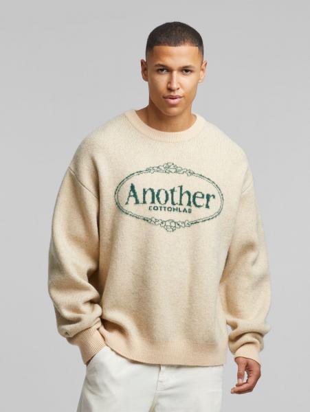 weiches Another Cotton Lab Herren Sweatshirt Wei&szlig;