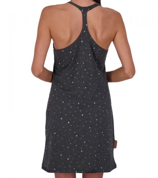 ALIFE AND KICKIN AdeleAK Damen Mini-Kleid stylisches Baumwoll-Kleid Sommer-Kleid 89241441 Anthrazit