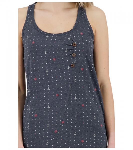 ALIFE AND KICKIN CamyAK B Damen Mini-Kleid gepunktetes Baumwoll-Kleid Sommer-Kleid 42548259 Navy