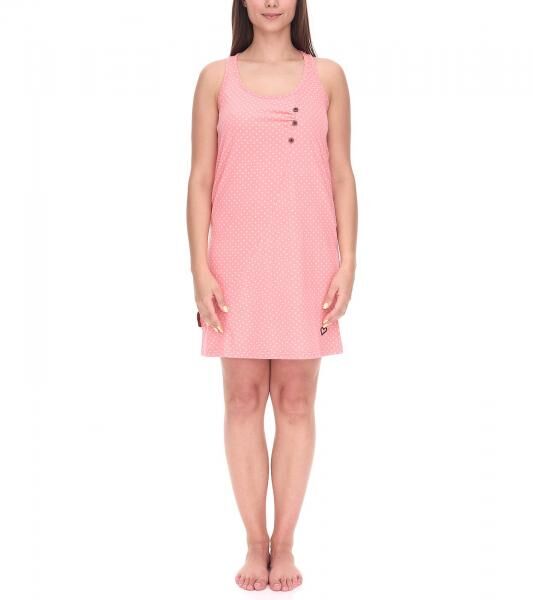 ALIFE AND KICKIN CamyAK B Damen Mini-Kleid gepunktetes Baumwoll-Kleid Sommer-Kleid 70366455 Rosa