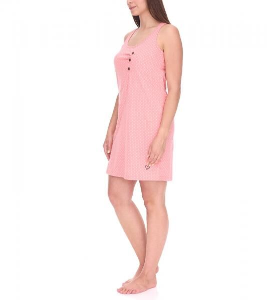 ALIFE AND KICKIN CamyAK B Damen Mini-Kleid gepunktetes Baumwoll-Kleid Sommer-Kleid 70366455 Rosa