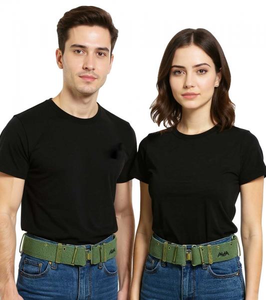 ANGELS & AIRWAVES Stoff-Gürtel der Rock-Band für Damen und Herren Einheitsgröße 109cm im militärischen Stil Freizeit-Gürtel BT107924A