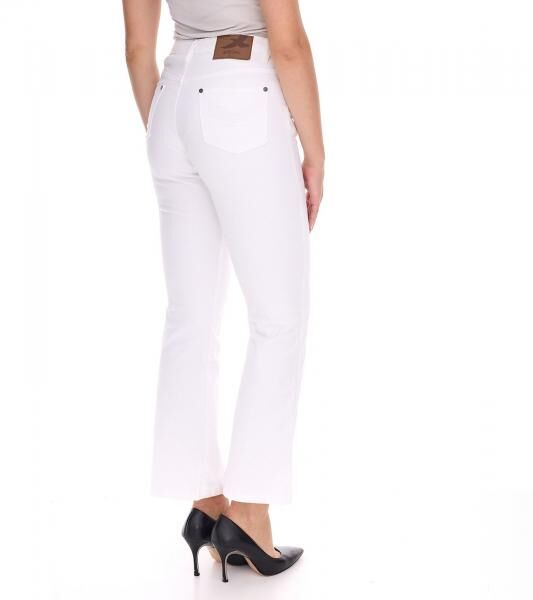 ARIZONA Damen Bootcut-Jeans modische High-Waist Denim-Hose im 5-Pocket-Style 205716 Wei&szlig;