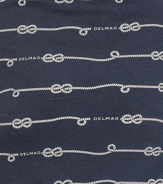 DELMAO Damen Mini-Rock nachhaltiger Sommer-Rock aus reiner Baumwolle 60074927 Dunkelblau