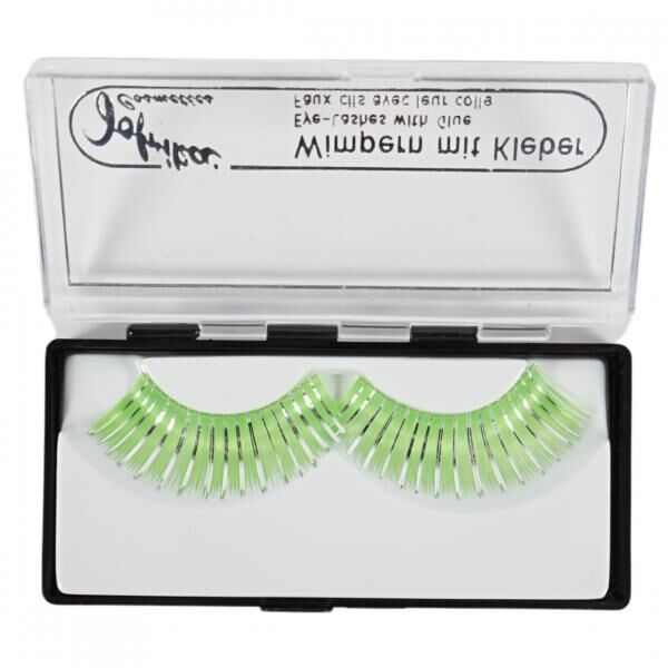 Jofrika Kosmetik künstliche Wimpern grün/silber 9,5 cm B-Wahl VE500