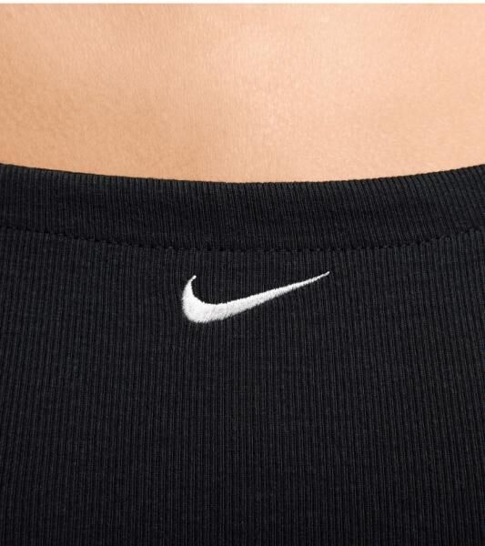 NIKE Sportswear Chill Damen Kleid mit Micro-Tr&auml;gern Sommer-Kleid &auml;rmellos FN4157-010 Schwarz