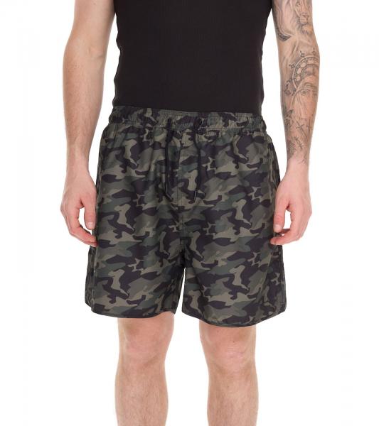 Pierre Cardin Herren Camouflage Schwimm-Hose Badehose Schwimm-Shorts LA203937 Khaki 
