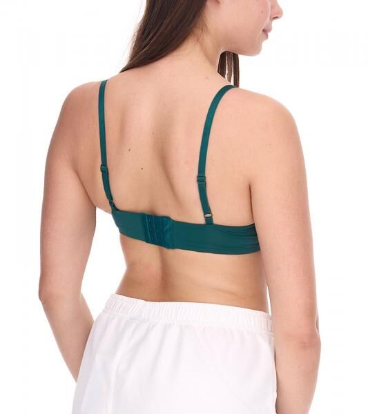 PUMA Soft Bra Damen Sport-BH sitzender Trainings-Bustier 935020 10 Gr&uuml;n